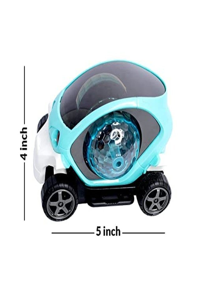 KAVIN Glow in The Dark Rotating Stunt Car Musical Bump and Go Car Toy for Kids Boys and Girls Random Colours Pack of 1 - Image 2